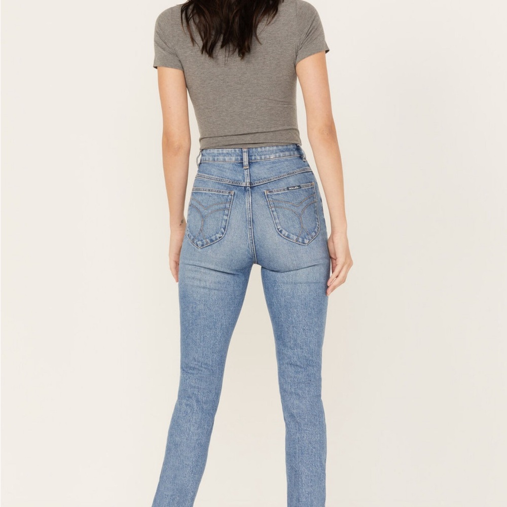 ROLLA'S Blue High Rise Jeans - Picture 2 of 4